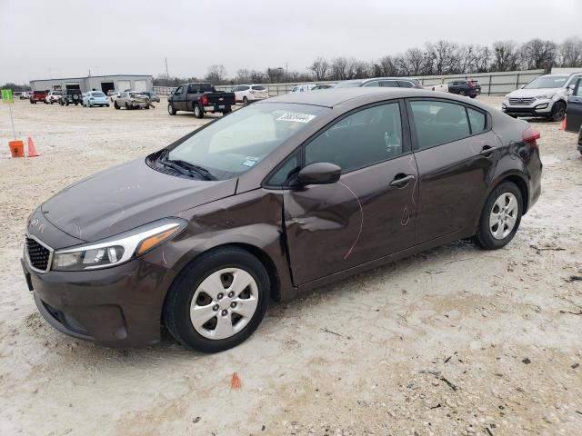 3KPFK4A79HE150750 - 2017 KIA FORTE LX BROWN photo 1