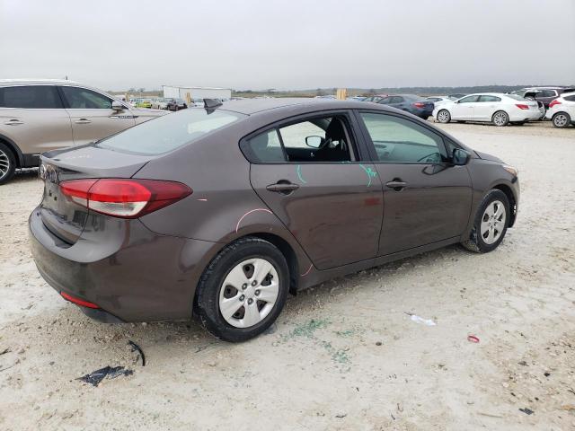 3KPFK4A79HE150750 - 2017 KIA FORTE LX BROWN photo 3