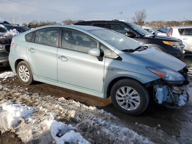 JTDKN3DP6D3046780 - 2013 TOYOTA PRIUS PLUG TURQUOISE photo 4