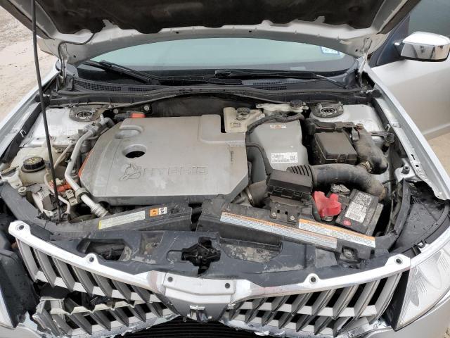 3LNDL2L38CR801124 - 2012 LINCOLN MKZ HYBRID SILVER photo 11