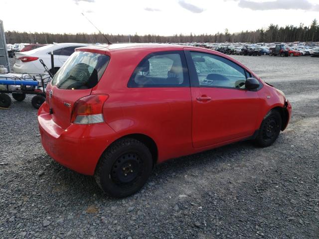 JTDJT923995265197 - 2009 TOYOTA YARIS RED photo 3