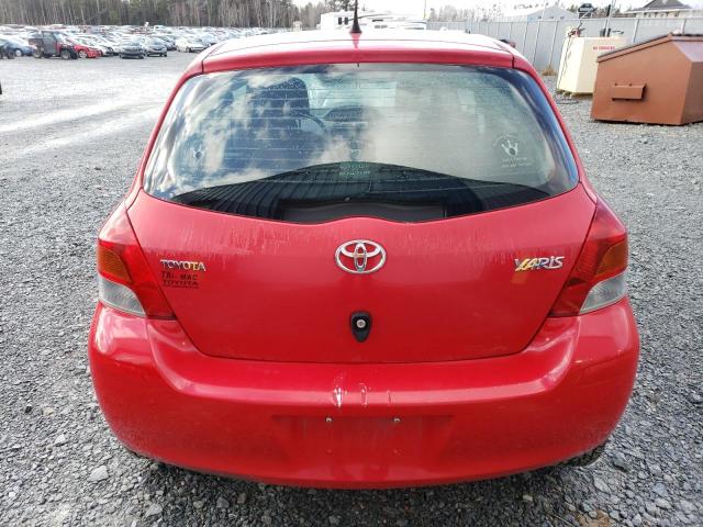 JTDJT923995265197 - 2009 TOYOTA YARIS RED photo 6