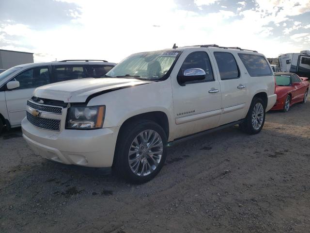 1GNSCKE03CR154441 - 2012 CHEVROLET SUBURBAN C1500 LTZ WHITE photo 1