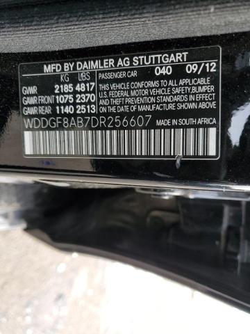 WDDGF8AB7DR256607 - 2013 MERCEDES-BENZ C 300 4MATIC BLACK photo 12