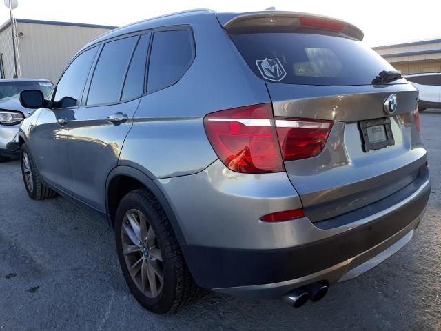 5UXWX9C52D0A27368 - 2013 BMW X3 XDRIVE28I GRAY photo 2