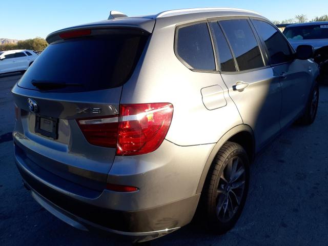 5UXWX9C52D0A27368 - 2013 BMW X3 XDRIVE28I GRAY photo 3