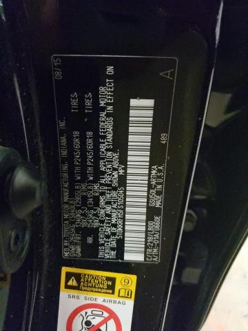 5TDKKRFH5FS105045 - 2015 TOYOTA HIGHLANDER XLE BLACK photo 13