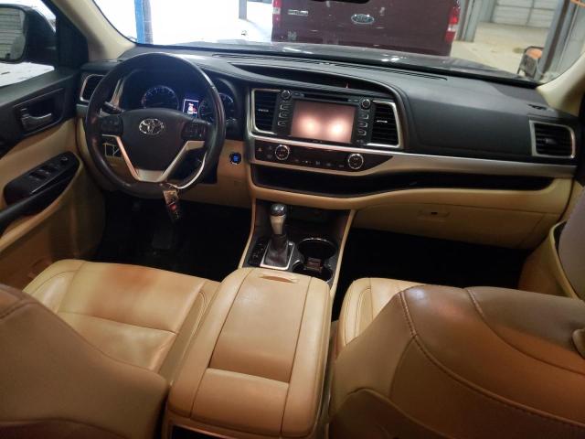 5TDKKRFH5FS105045 - 2015 TOYOTA HIGHLANDER XLE BLACK photo 8