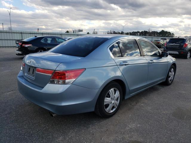 1HGCP2F34BA084313 - 2011 HONDA ACCORD LX BLUE photo 3