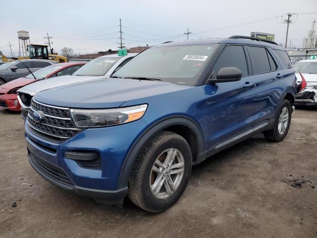 1FMSK8DH9LGB20551 - 2020 FORD EXPLORER XLT BLUE photo 1