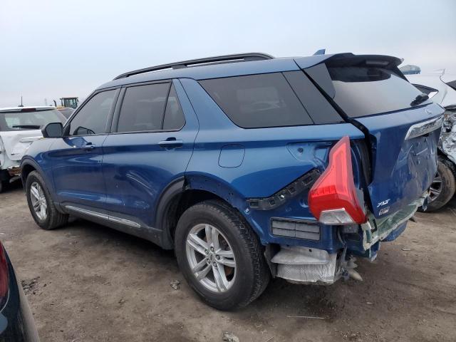 1FMSK8DH9LGB20551 - 2020 FORD EXPLORER XLT BLUE photo 2