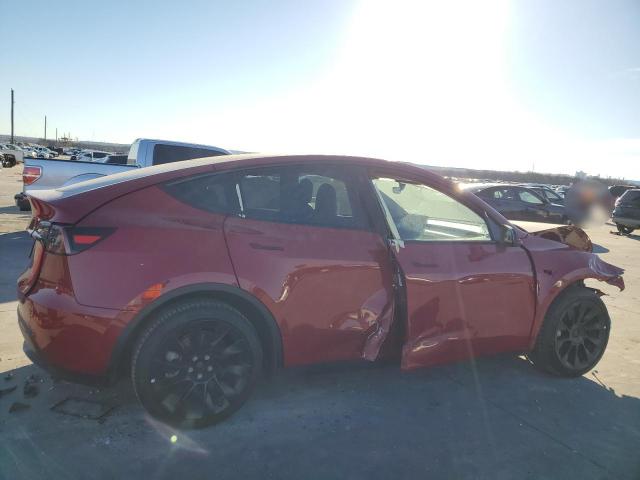 7SAYGDEE1NF386370 - 2022 TESLA MODEL Y RED photo 3