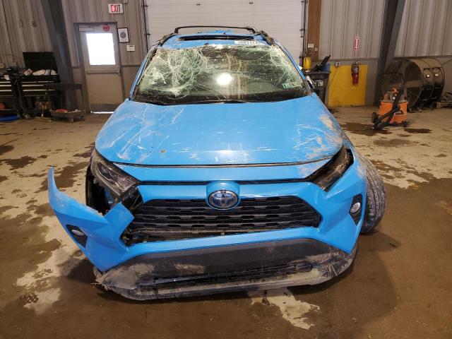 2T3RWRFV7KW015218 - 2019 TOYOTA RAV4 XLE BLUE photo 5