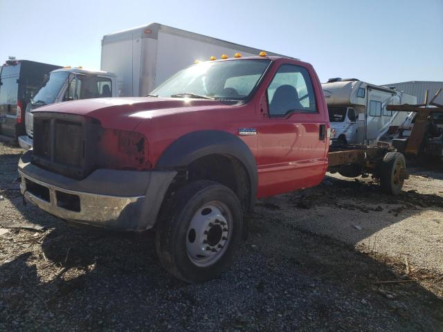 1FDXF46P26EB41393 - 2006 FORD F450 SUPER DUTY RED photo 1