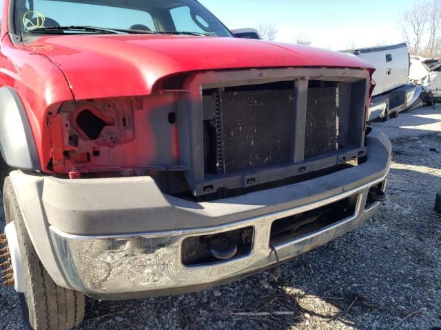 1FDXF46P26EB41393 - 2006 FORD F450 SUPER DUTY RED photo 5