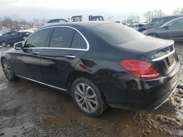 55SWF4KB7FU070246 - 2015 MERCEDES-BENZ C 300 4MATIC BLACK photo 2