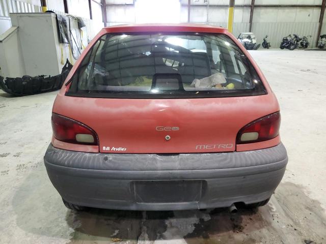 2C1MR2266S6786270 - 1995 GEO METRO BASE RED photo 6