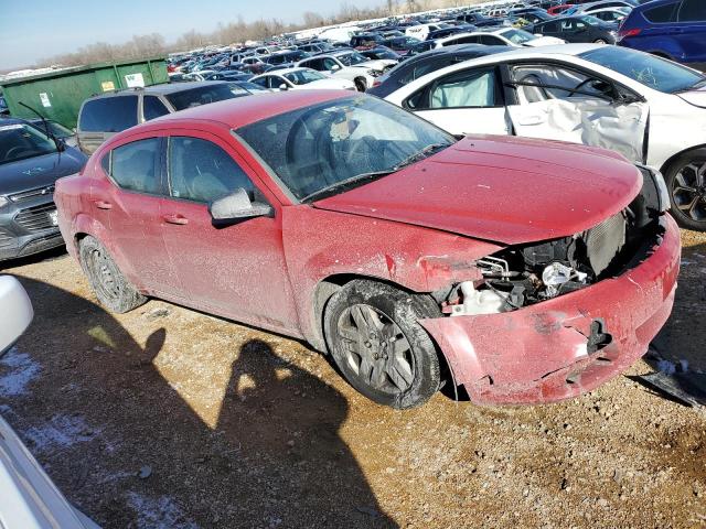 1C3CDZAB6DN593947 - 2013 DODGE AVENGER SE RED photo 4