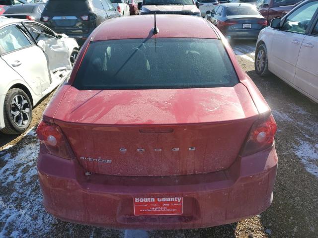 1C3CDZAB6DN593947 - 2013 DODGE AVENGER SE RED photo 6