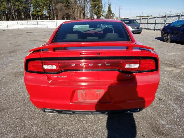 2C3CDXCT5DH729729 - 2013 DODGE CHARGER R/T RED photo 6