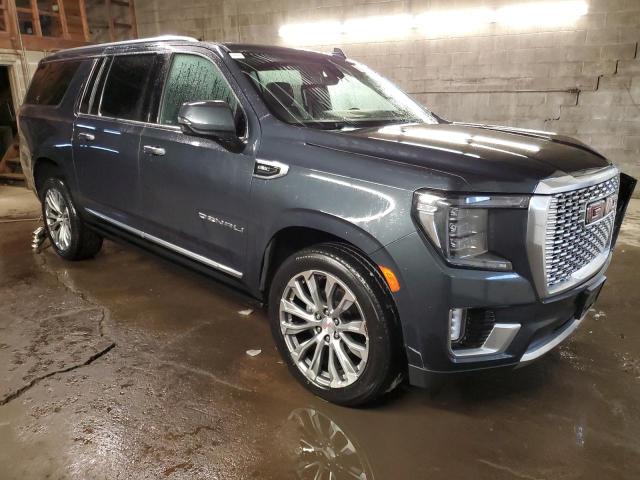 1GKS1JKL2NR135409 - 2022 GMC YUKON XL DENALI BLUE photo 4