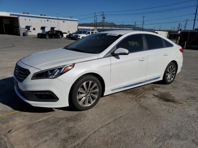 5NPE34AF5HH473723 - 2017 HYUNDAI SONATA SPORT WHITE photo 1