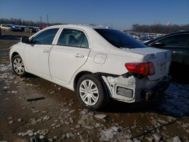 2T1BU4EEXAC383476 - 2010 TOYOTA COROLLA BASE WHITE photo 2