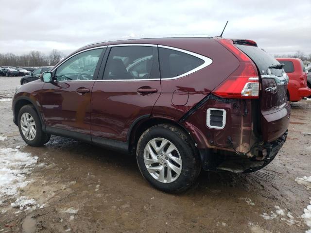 5J6RM4H76FL081785 - 2015 HONDA CR-V EXL BURGUNDY photo 2