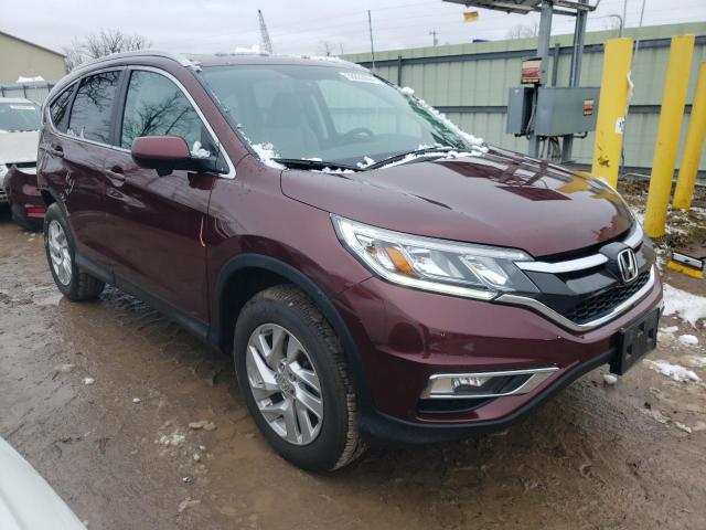 5J6RM4H76FL081785 - 2015 HONDA CR-V EXL BURGUNDY photo 4