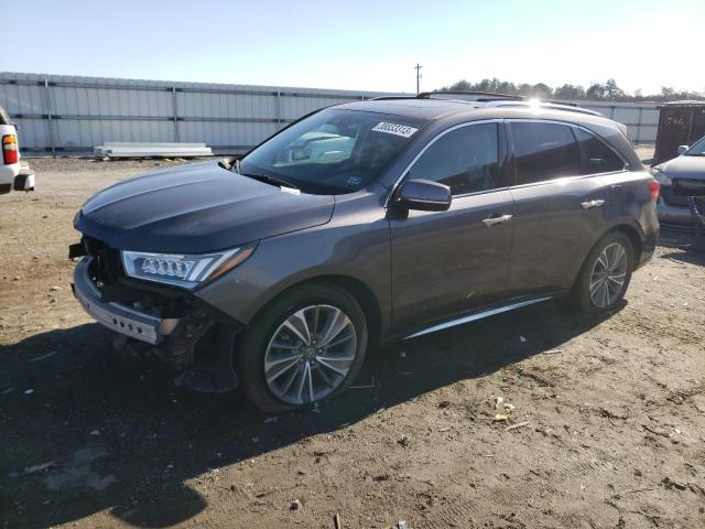 5FRYD4H54HB034307 - 2017 ACURA MDX TECHNOLOGY GRAY photo 1