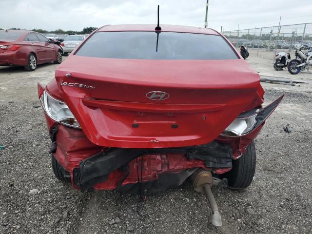 KMHCT4AE5FU927370 - 2015 HYUNDAI ACCENT GLS RED photo 6