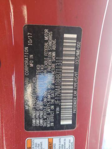 JF1ZNAA18H8711311 - 2017 TOYOTA 86 BASE RED photo 12