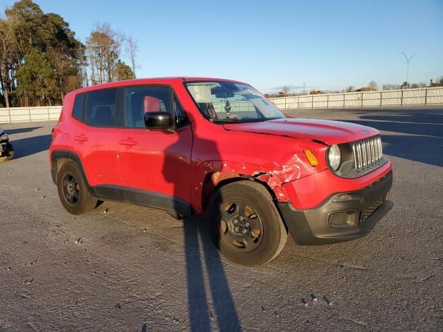 ZACCJAABXHPE52656 - 2017 JEEP RENEGADE SPORT RED photo 4