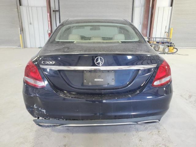 55SWF4JB7FU057899 - 2015 MERCEDES-BENZ C 300 BLUE photo 6