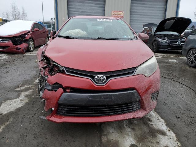 2T1BURHE2GC627669 - 2016 TOYOTA COROLLA L RED photo 5