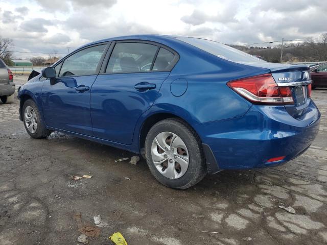 2HGFB2F5XEH520939 - 2014 HONDA CIVIC LX BLUE photo 2