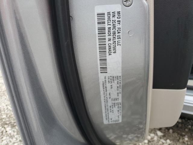 2C4RC1BGXLR275979 - 2020 CHRYSLER PACIFICA TOURING L SILVER photo 13