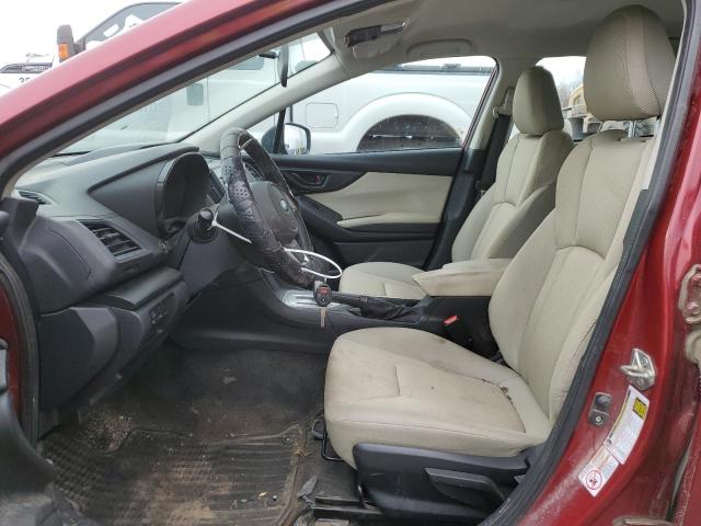 4S3GTAA62H3746152 - 2017 SUBARU IMPREZA RED photo 7