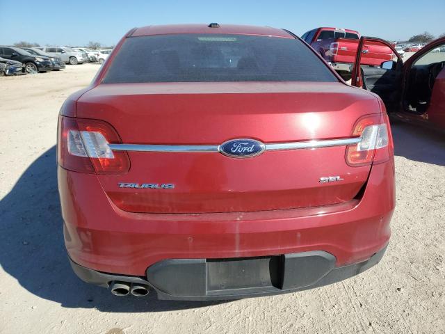 1FAHP2EW1AG122520 - 2010 FORD TAURUS SEL RED photo 6