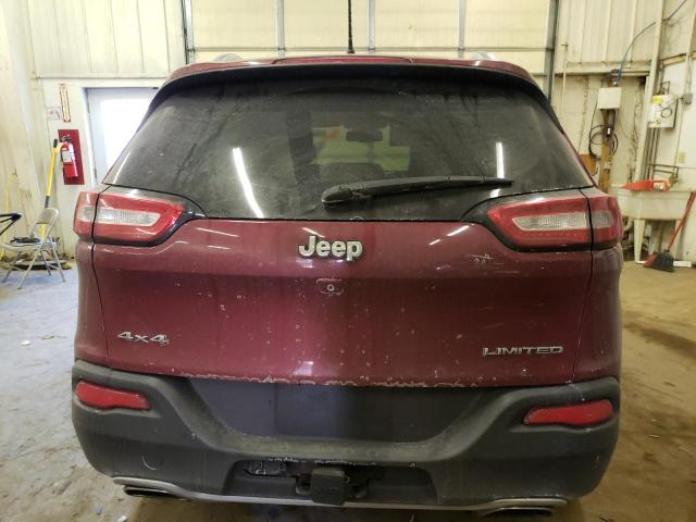 1C4PJMDS2FW779549 - 2015 JEEP CHEROKEE LIMITED BURGUNDY photo 6