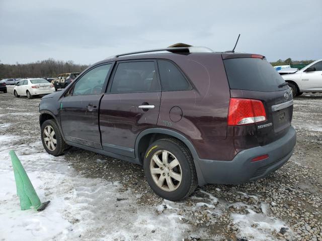 5XYKT3A19BG115590 - 2011 KIA SORENTO BASE MAROON photo 2