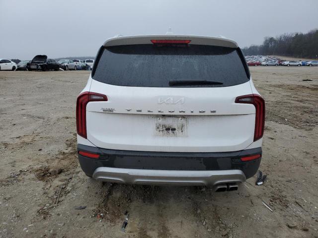 5XYP34HCXNG279325 - 2022 KIA TELLURIDE EX WHITE photo 6