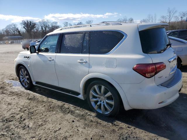 JN8AZ2NE7E9065994 - 2014 INFINITI QX80 WHITE photo 2