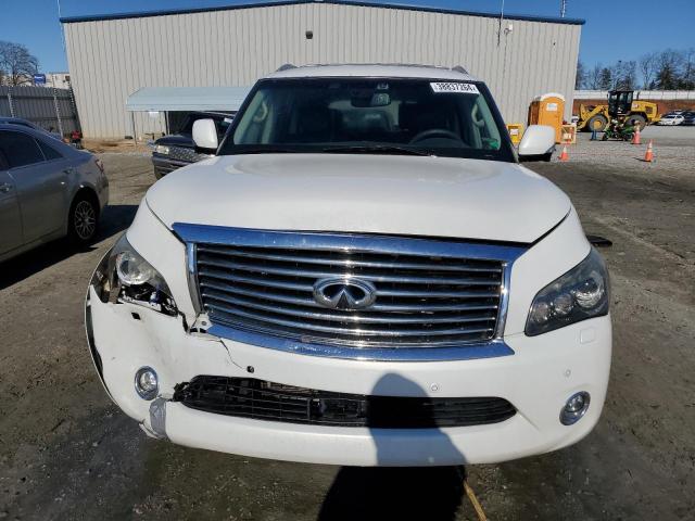 JN8AZ2NE7E9065994 - 2014 INFINITI QX80 WHITE photo 5