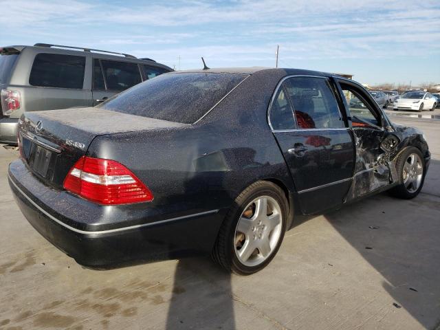 JTHBN36F555012922 - 2005 LEXUS LS 430 BLACK photo 3