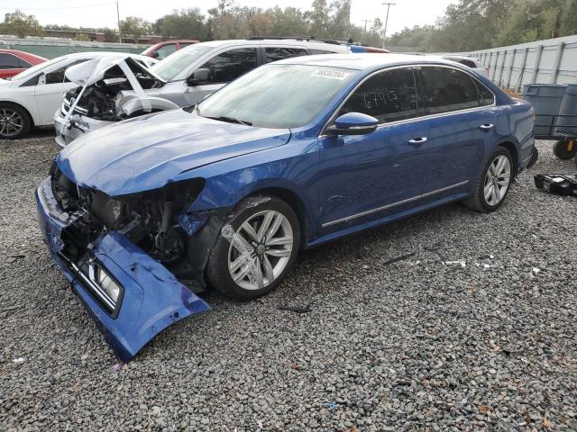 1VWCT7A38HC026164 - 2017 VOLKSWAGEN PASSAT SEL PREMIUM BLUE photo 1