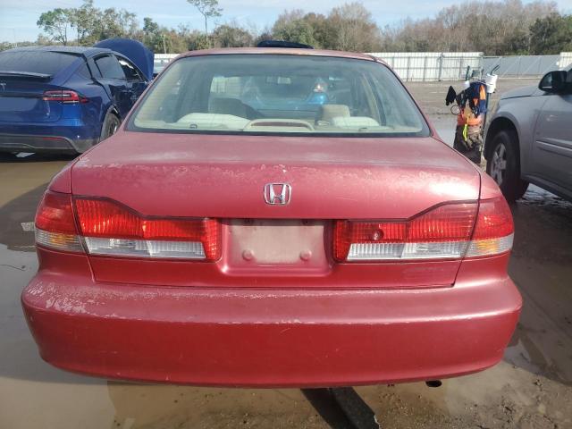 JHMCG56762C032834 - 2002 HONDA ACCORD SE RED photo 6