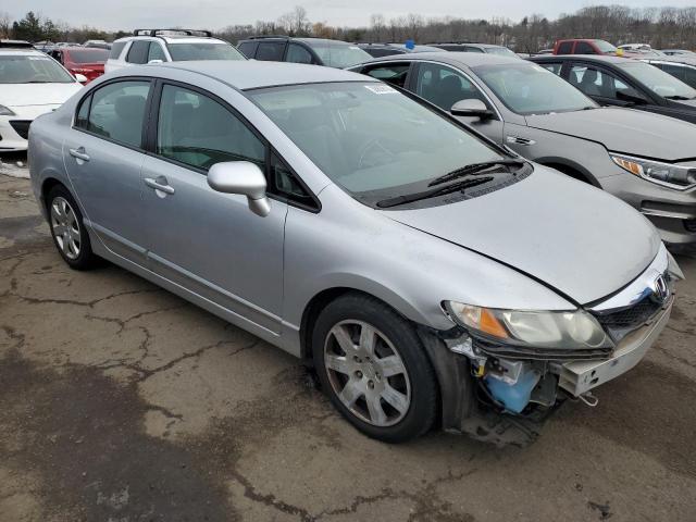 2HGFA1F58BH520219 - 2011 HONDA CIVIC LX SILVER photo 4