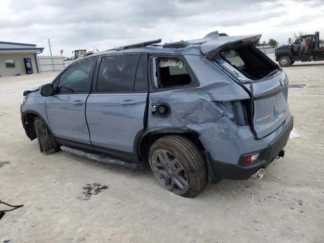 5FNYF7H54NB004460 - 2022 HONDA PASSPORT EXL BLUE photo 2