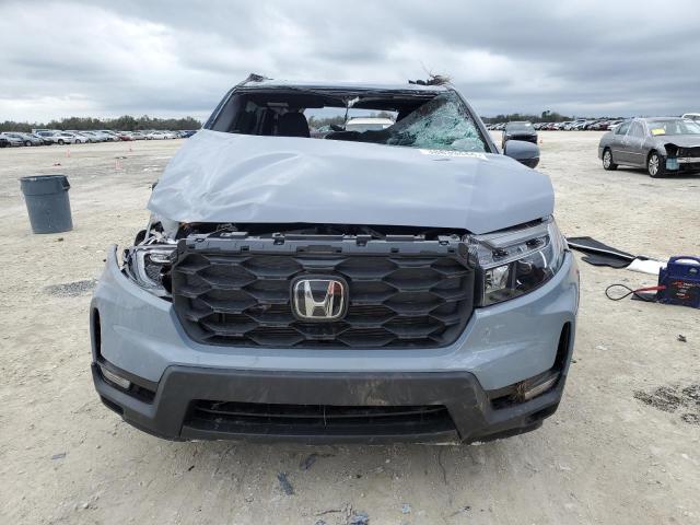 5FNYF7H54NB004460 - 2022 HONDA PASSPORT EXL BLUE photo 5